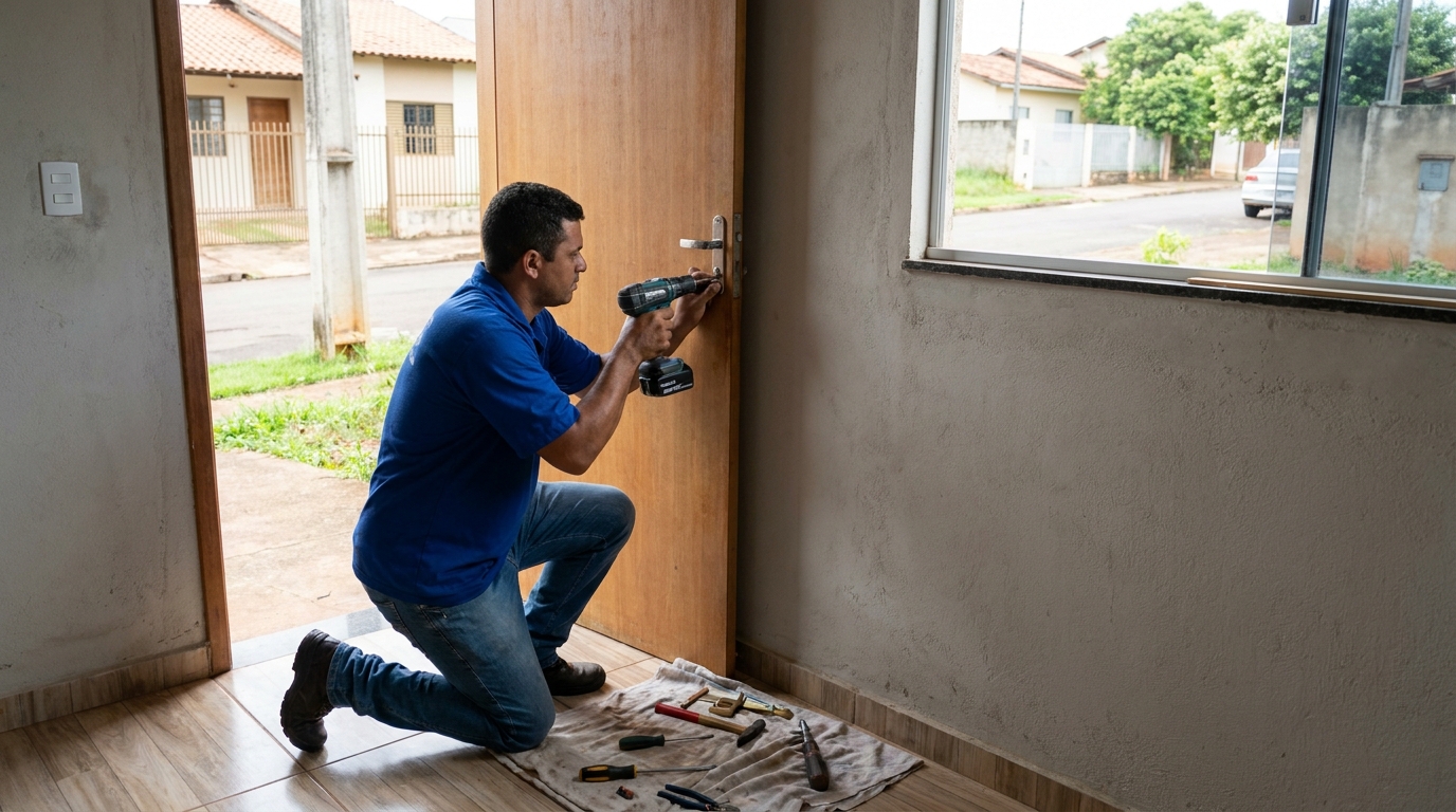 Instalação de Fechadura de Porta em Mogi das Cruzes‑SP